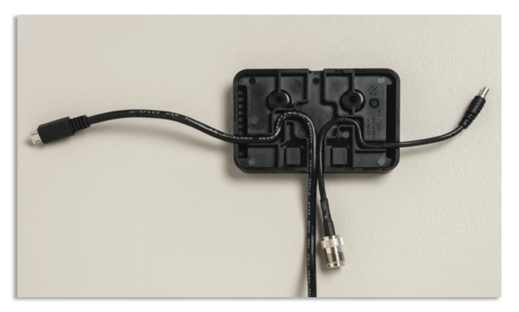 Iridium GO! Wall Mounting Instruction Guide - Cable Routing