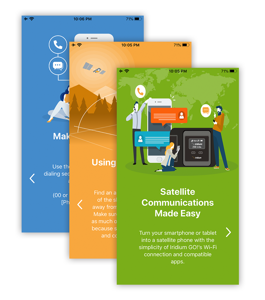 Updated Iridium GO App