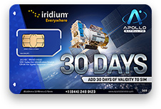 Iridium Prepaid 30 Day Prepaid Validity Extension - Apollo Satellite