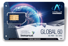 Inmarsat IsatPhone Global Monthly 60 SIM Card - Apollo Satellite