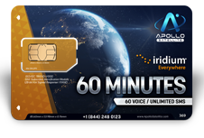 Iridium Monthly Plans 60 Monthly Minutes SIM Card - Apollo Satellite